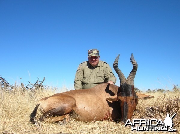 Hunting Red Hartebeest in Namibia