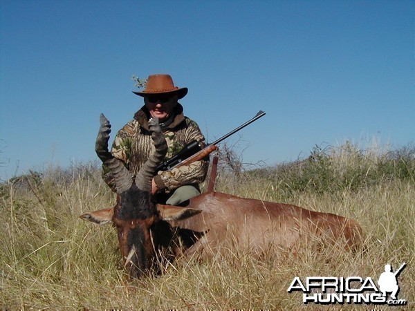 Hunting Red Hartebeest in Namibia