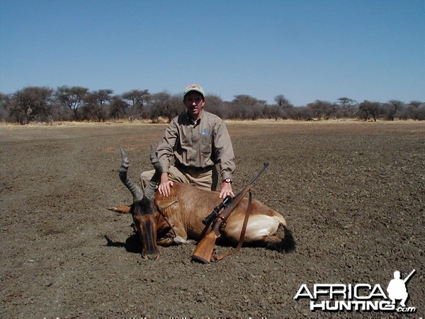 Hunting Red Hartebeest in Namibia