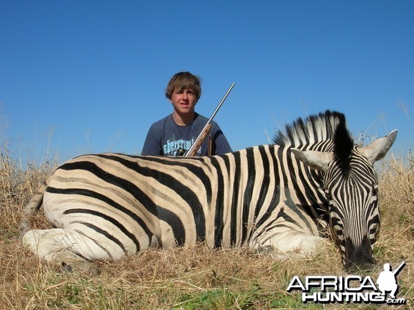 Hunting Burchell's Plain Zebra in Namibia