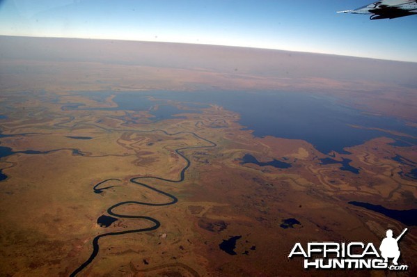 View of Zambia From The Plane