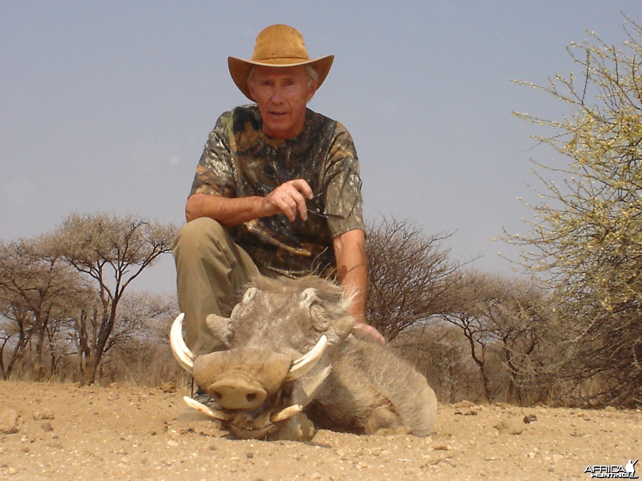Hunting Warthog in Namibia
