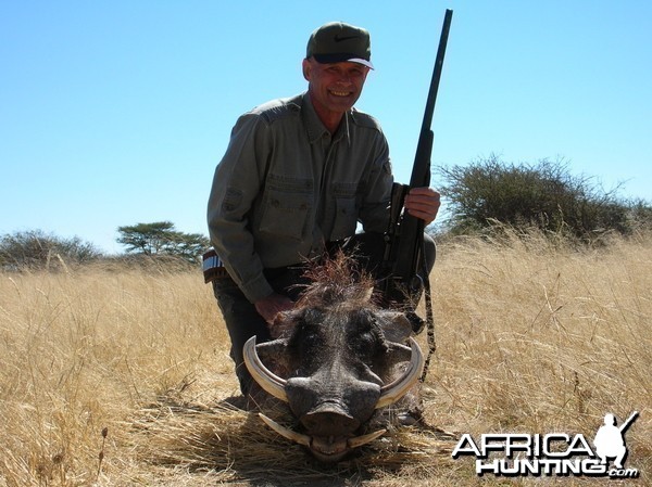 Hunting Warthog in Namibia