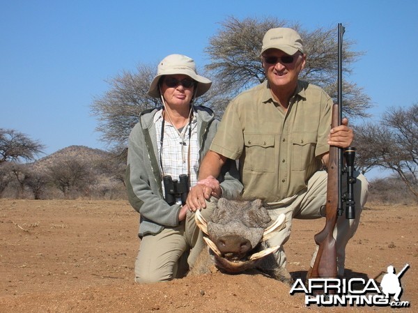 Hunting Warthog in Namibia