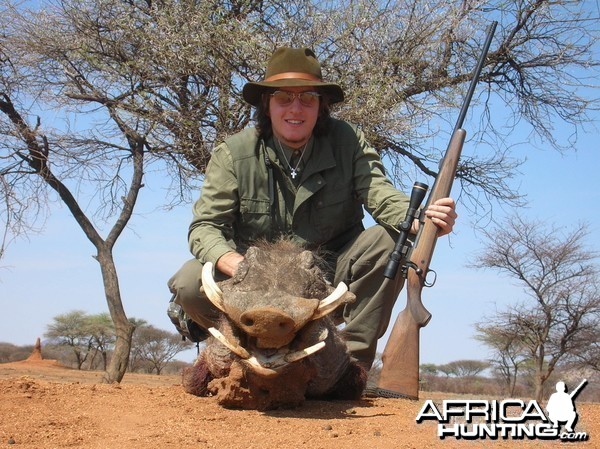 Hunting Warthog in Namibia