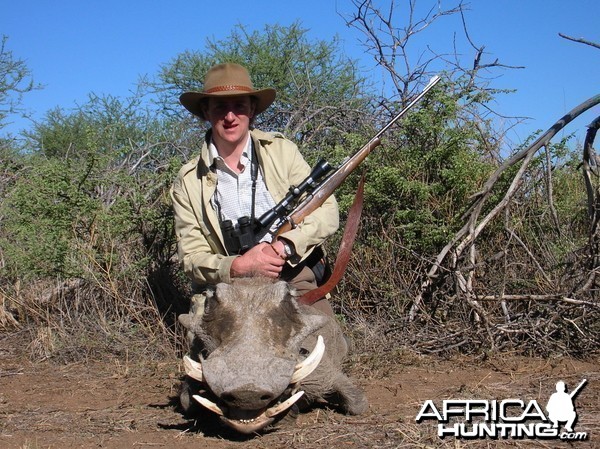 Hunting Warthog in Namibia