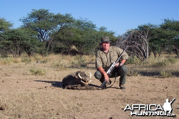 Hunting Warthog in Namibia