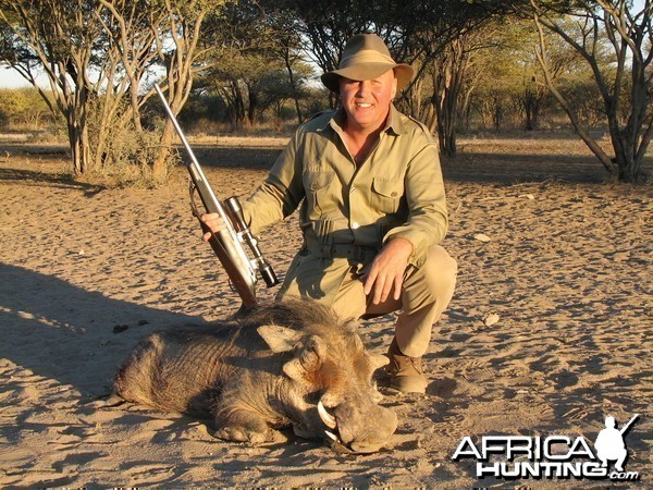 Hunting Warthog in Namibia