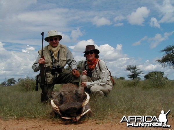 Hunting Warthog in Namibia