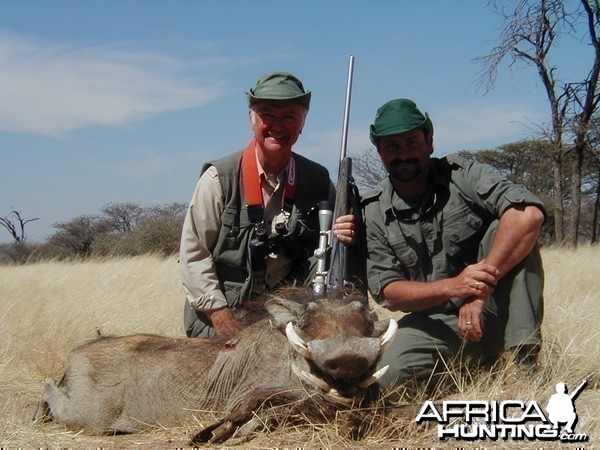 Hunting Warthog in Namibia