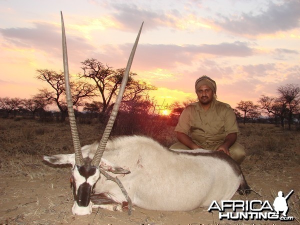 Hunting Gemsbok in Namibia