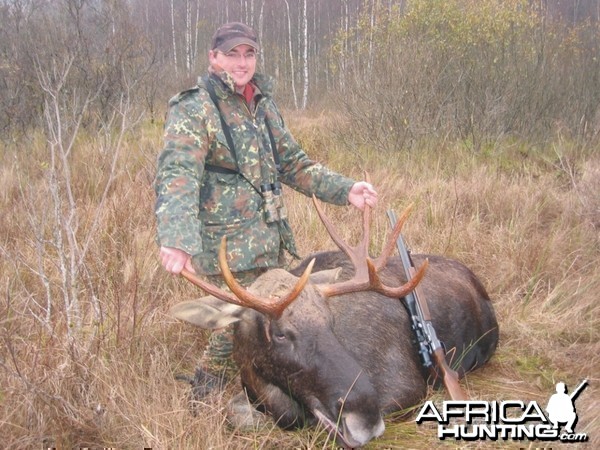 Hunting European Moose, Latvia 2008