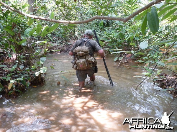 Crossing river in CAR