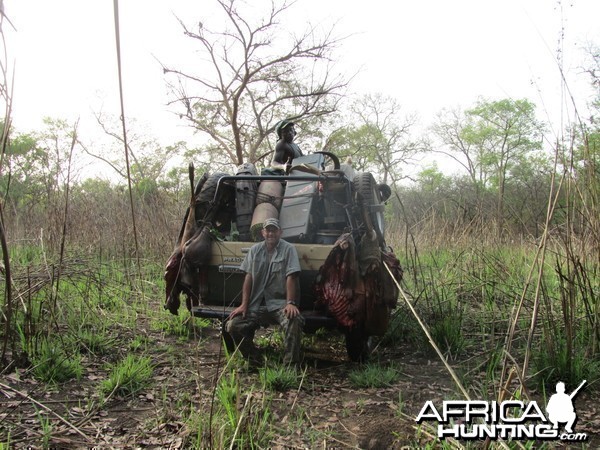 Fully loaded hunting car in CAR