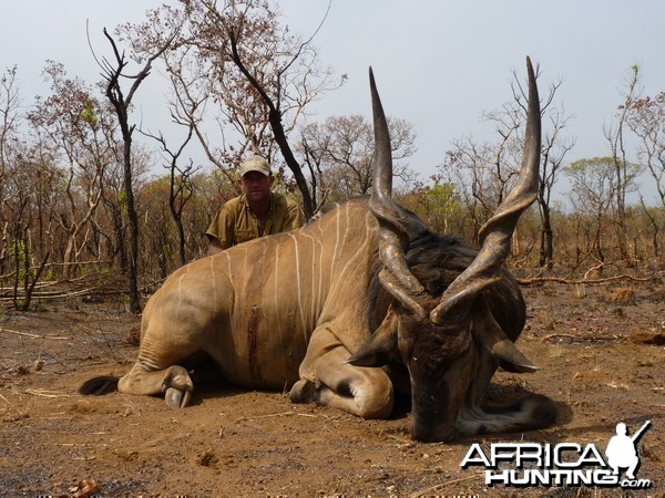 Lord Derby Eland hunted in Central African Republic