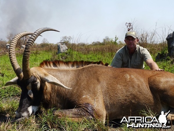 Hunting Roan in Central African Republic