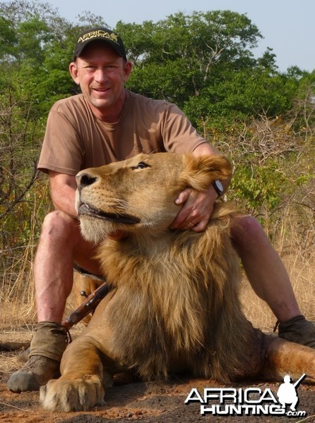 Hunting Lion in Central African Republic