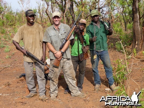 Hunting Team in Central African Republic