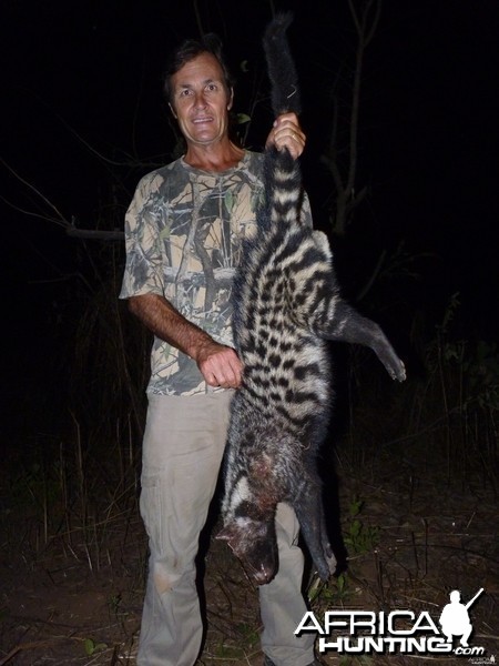 Hunting Civet Cat in Central African Republic