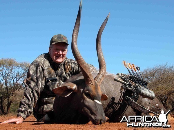 Bowhunting Nyala with Wintershoek Johnny Vivier Safaris in South Africa