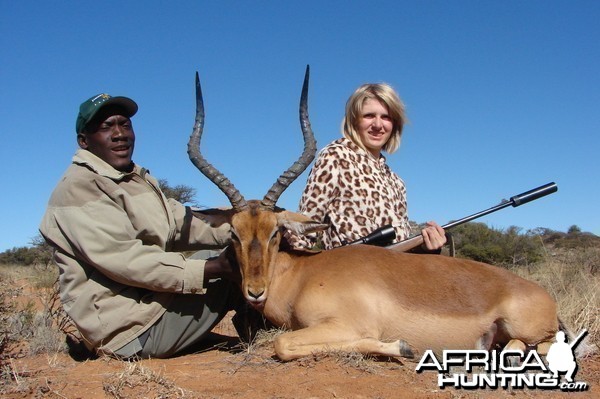 Hunting Impala with Wintershoek Johnny Vivier Safaris in SA