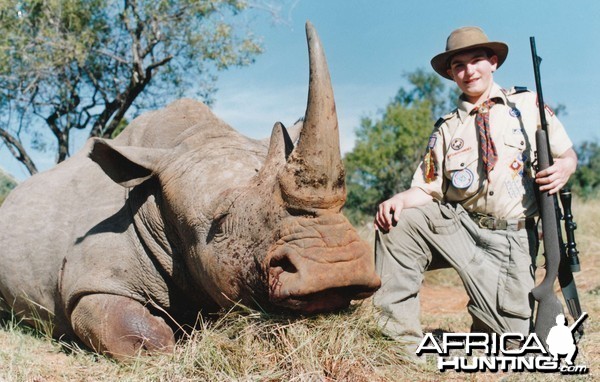 Hunting White Rhino with Wintershoek Johnny Vivier Safaris in SA