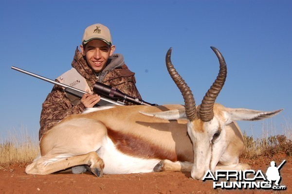 Hunting Springbuck with Wintershoek Johnny Vivier Safaris in SA