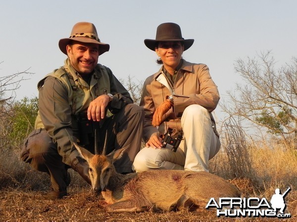 Hunting Grey Duiker with Wintershoek Johnny Vivier Safaris in SA