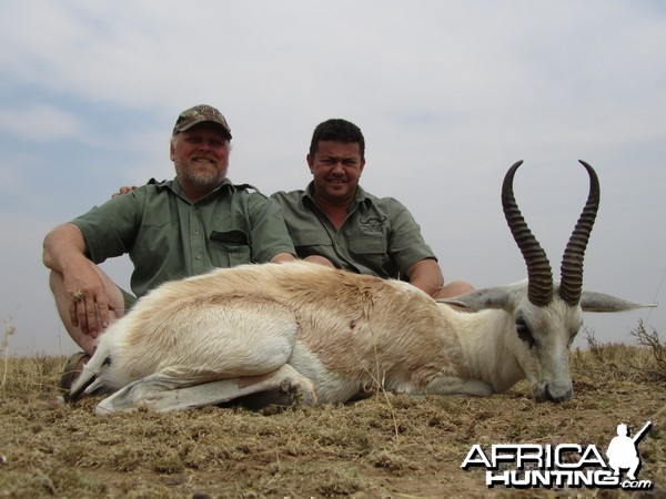 Hunting White Springbuck with Wintershoek Johnny Vivier Safaris in SA