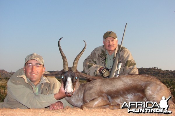 Hunting Black Springbuck with Wintershoek Johnny Vivier Safaris in SA