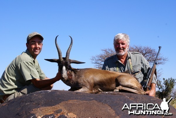 Hunting Black Springbuck with Wintershoek Johnny Vivier Safaris in SA