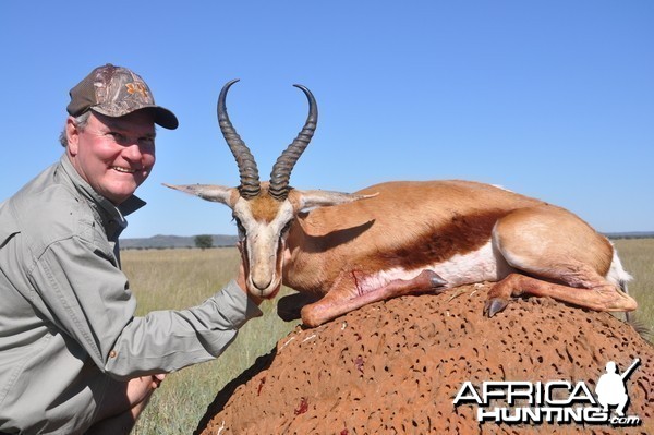 Hunting Springbuck with Wintershoek Johnny Vivier Safaris in SA