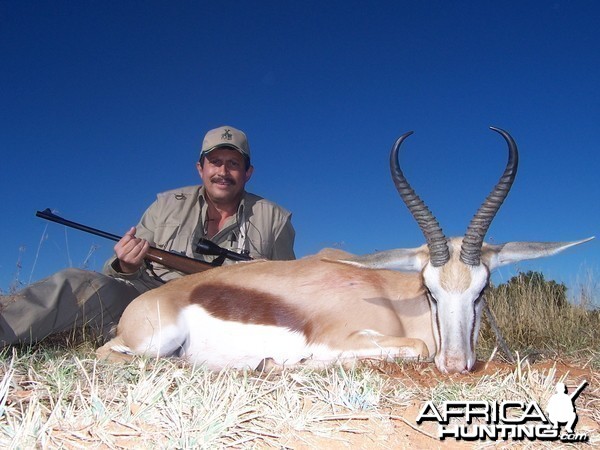 Hunting Springbuck with Wintershoek Johnny Vivier Safaris in SA