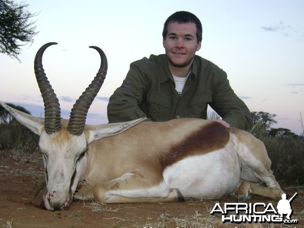 Hunting Springbuck with Wintershoek Johnny Vivier Safaris in SA