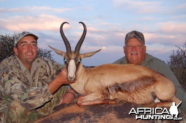 Hunting Copper Springbuck with Wintershoek Johnny Vivier Safaris in SA