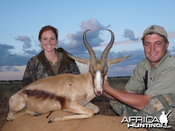 Hunting Copper Springbuck with Wintershoek Johnny Vivier Safaris in SA