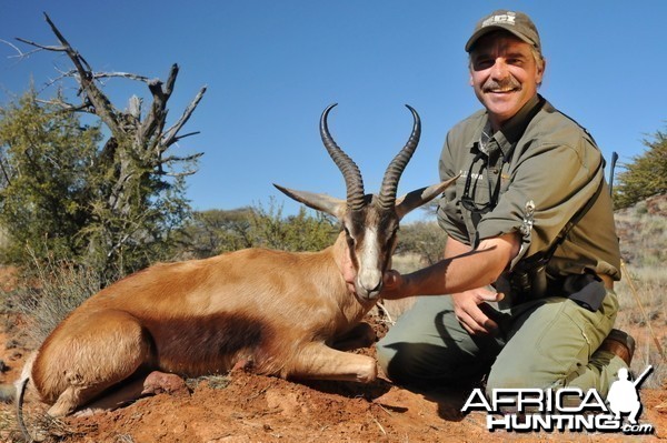 Hunting Copper Springbuck with Wintershoek Johnny Vivier Safaris in SA