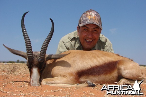 Hunting Copper Springbuck with Wintershoek Johnny Vivier Safaris in SA