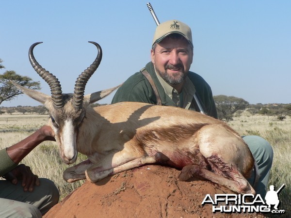 Hunting Copper Springbuck with Wintershoek Johnny Vivier Safaris in SA