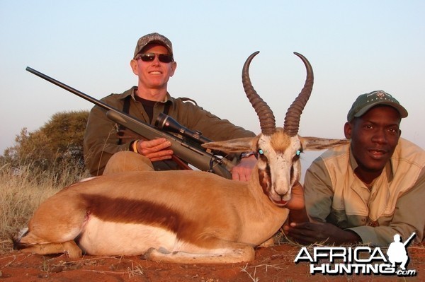 Hunting Springbuck with Wintershoek Johnny Vivier Safaris in SA