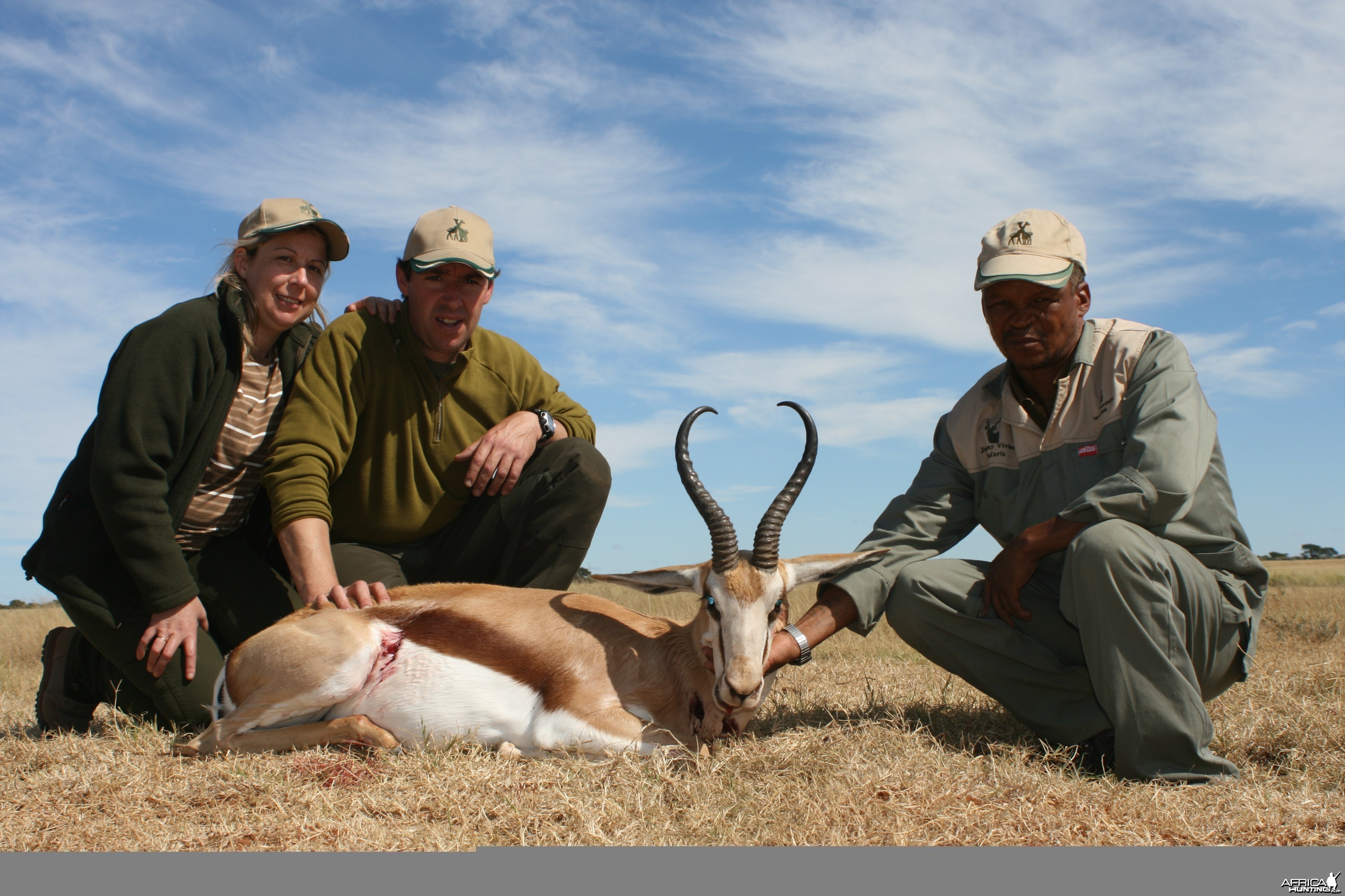 Hunting Springbuck with Wintershoek Johnny Vivier Safaris in SA