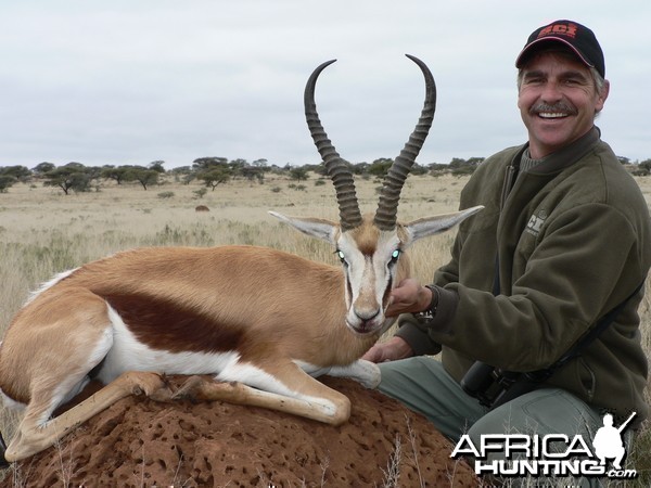 Hunting Springbuck with Wintershoek Johnny Vivier Safaris in SA