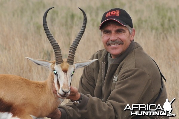 Hunting Springbuck with Wintershoek Johnny Vivier Safaris in SA