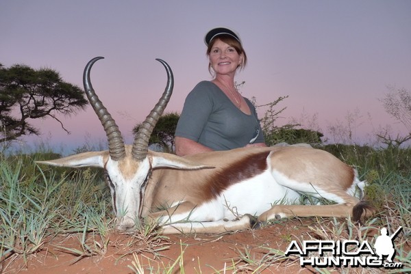 Hunting Springbuck with Wintershoek Johnny Vivier Safaris in SA