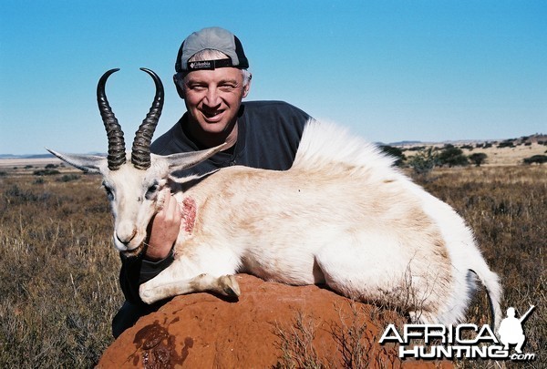 Hunting White Springbuck with Wintershoek Johnny Vivier Safaris in SA