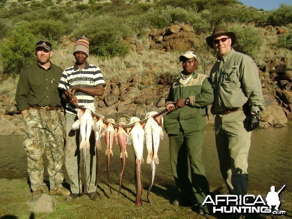 Fishing with Wintershoek Johnny Vivier Safaris in SA