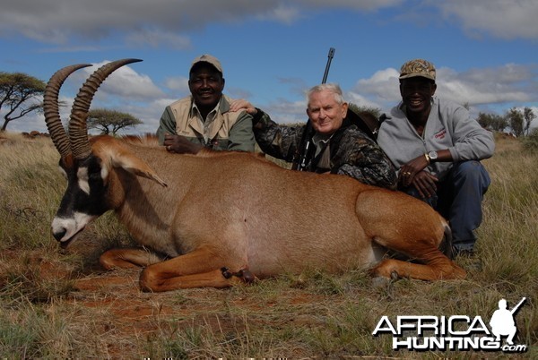 Hunting Roan with Wintershoek Johnny Vivier Safaris in SA