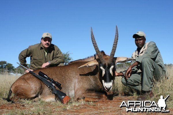 Hunting Roan with Wintershoek Johnny Vivier Safaris in SA