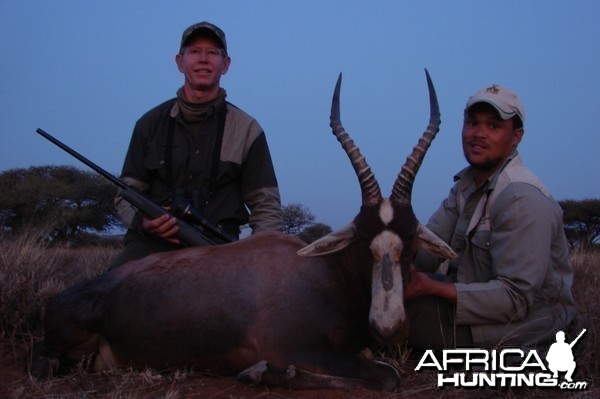 Hunting Blesbok with Wintershoek Johnny Vivier Safaris in SA