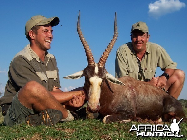 Hunting Blesbok with Wintershoek Johnny Vivier Safaris in SA